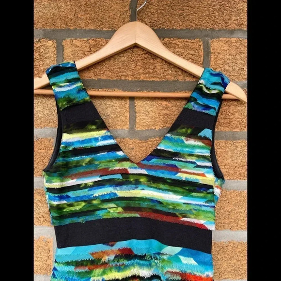 Rag & Bone Watercolor Frayed Harley Mini Dress XS - Picture 3 of 9